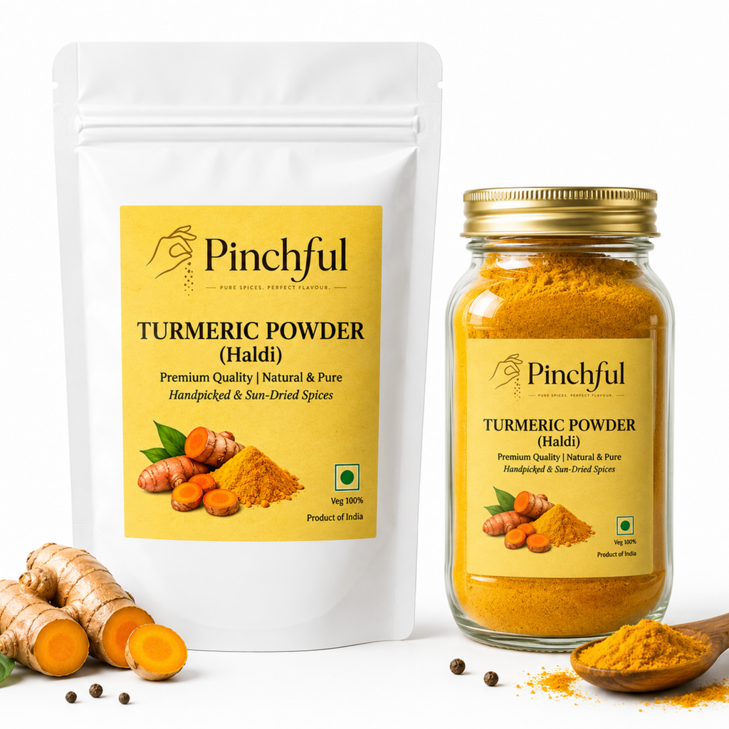 Pinchful Premium Turmeric Powder (Haldi) | Natural & Pure | Handpicked & Sun-Dried