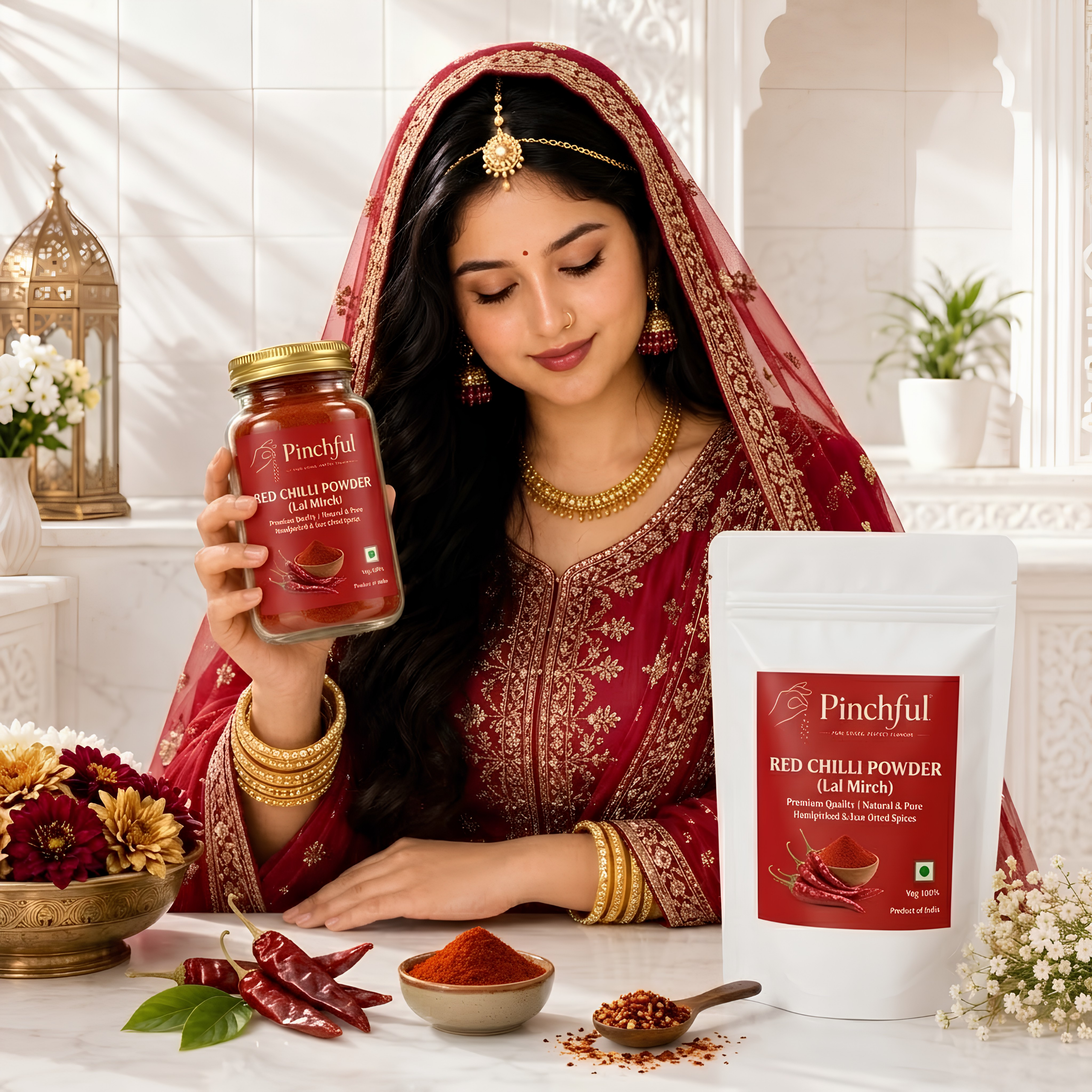 Pinchful Premium Red Chilli Powder | 100% Pure & Natural