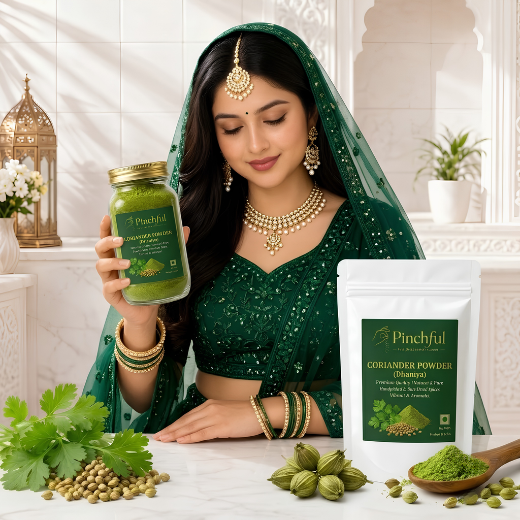 Pinchful Premium Coriander Powder (Dhaniya) | Natural & Pure | Vibrant & Aromatic