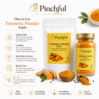 Pinchful Premium Turmeric Powder (Haldi) | Natural & Pure | Handpicked & Sun-Dried