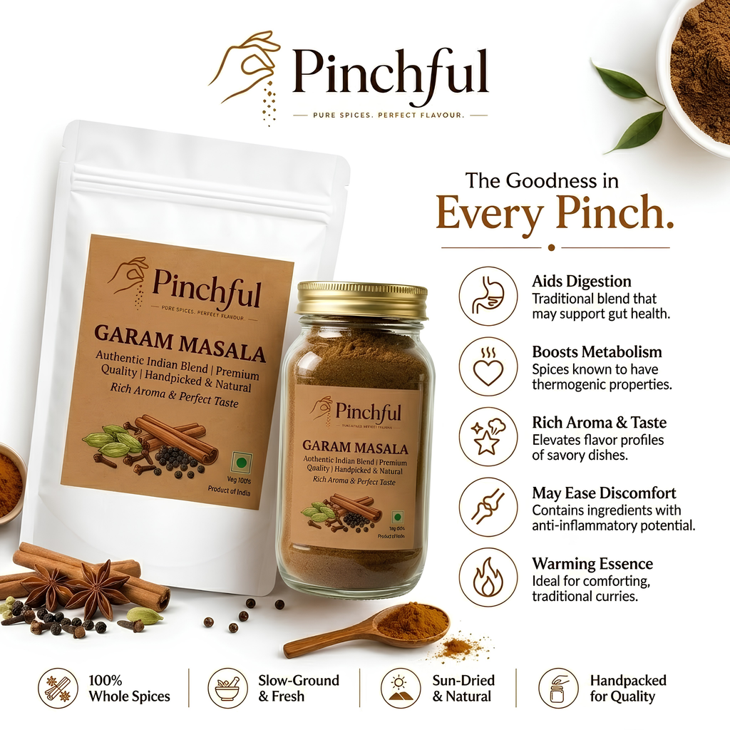 Pinchful Premium Garam Masala | Authentic Indian Spice Blend | Rich & Aromatic