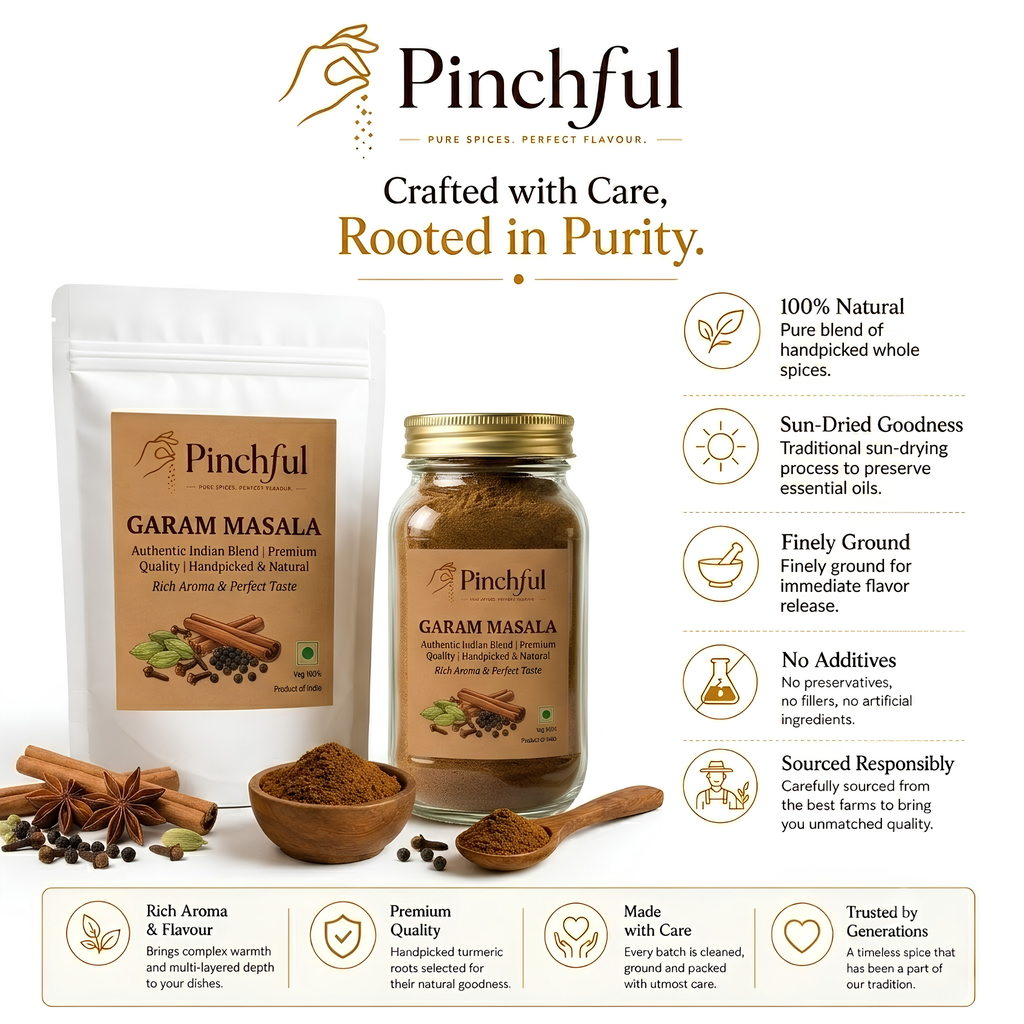 Pinchful Premium Garam Masala | Authentic Indian Spice Blend | Rich & Aromatic