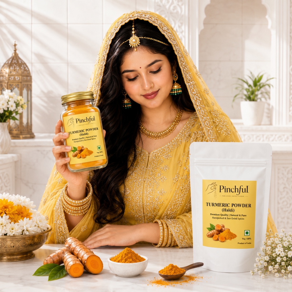 Pinchful Premium Turmeric Powder (Haldi) | Natural & Pure | Handpicked & Sun-Dried
