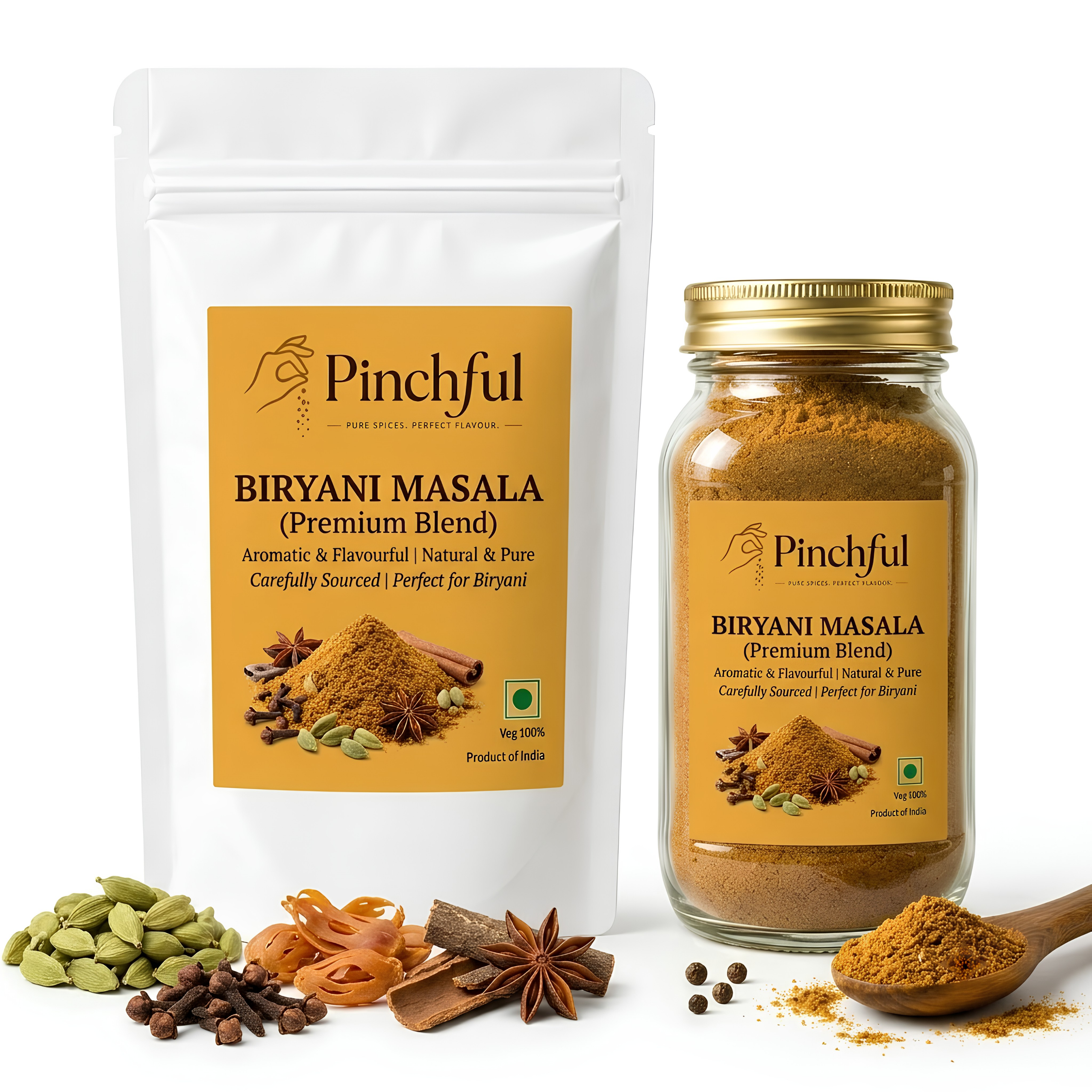 Pinchful Premium Biryani Masala | Aromatic & Flavourful Indian Spice Blend