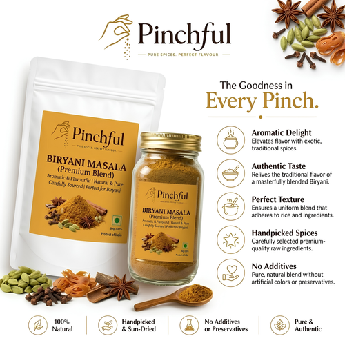 Pinchful Premium Biryani Masala | Aromatic & Flavourful Indian Spice Blend