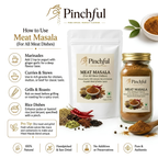 Pinchful Premium Meat Masala | Aromatic Indian Spice Blend for Meat Dishes