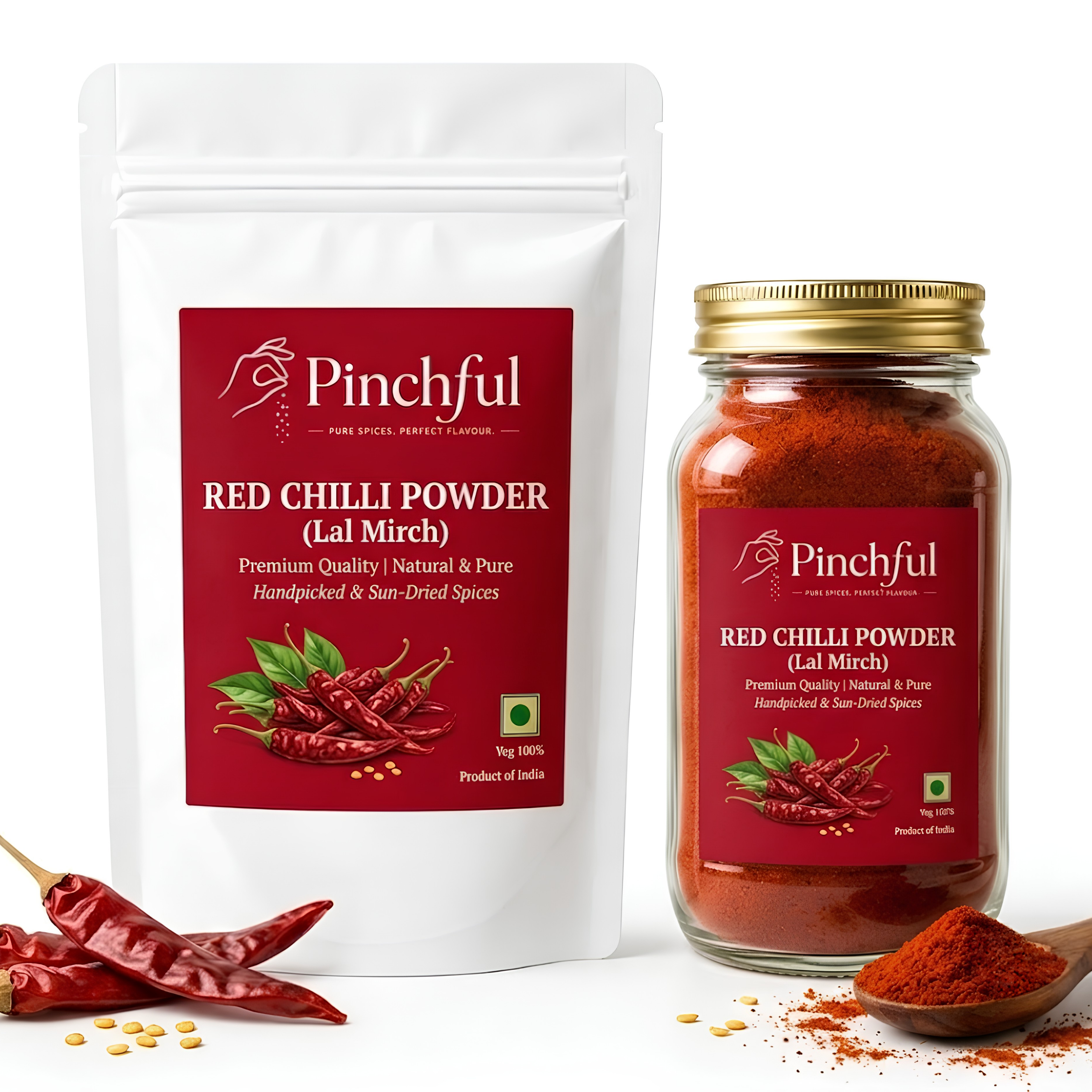 Pinchful Premium Red Chilli Powder | 100% Pure & Natural