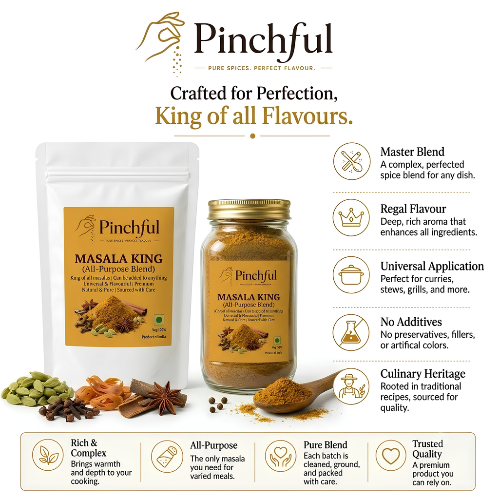 Pinchful Masala King | Premium All-Purpose Indian Spice Blend | Rich & Flavourful